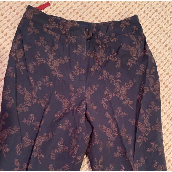 Vintage PIAZZA SEMPIONE ITALY BROCADE BLAZER CAPRI PANTS SUIT SET sz 44 46 L - Picture 12 of 12